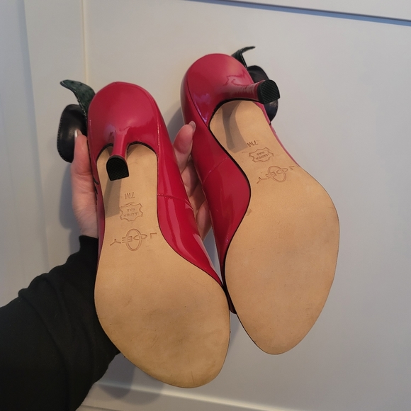 3-D ZARA Rose Patent Leather Stiletto Heel size 7 - Picture 8 of 8